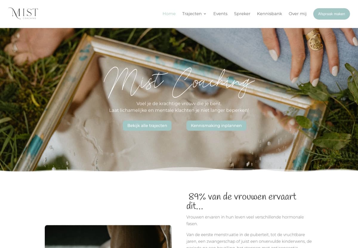 Screenshot van Mist Coaching